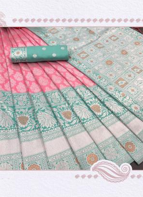 Buy Cream Jacquard Traditional Wear Weaving Pattu Saree Online From