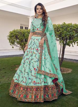 Buy Designer Indian Fancy Thread Work With Sequence Work Lehenga With  Designer Blouse Indian Style Dupatta Party Wear Lehenga Choli Online in  India - Etsy