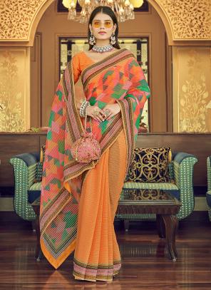 Buy Party Wear Pista Green Sequins Work Georgette Saree Online From Surat  Wholesale Shop.