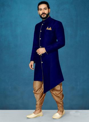 Dhupion Silk Function Wear Readymade Mens Indo Western Collection Catalog