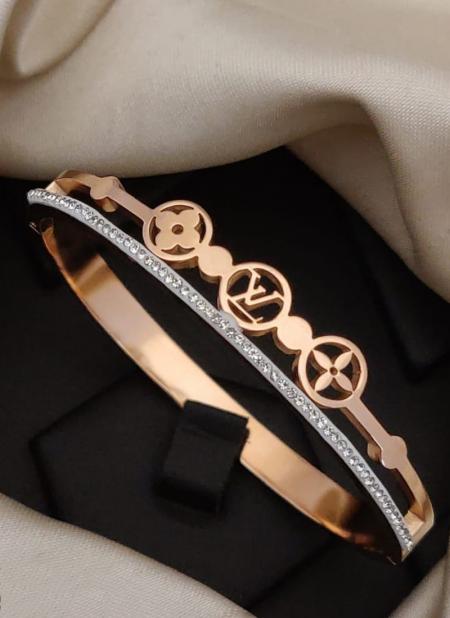 Buy Latest Rose Gold American Diamond Fancy Designer Superhit Most  Demanding Bracelets Online From Surat Wholesale Shop