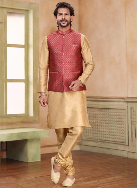 Men Royal Brown Nehru Jacket