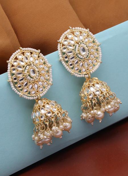 Wholesale wholesale ready to ship fancy cheap fashion indian ethnic gold  pakistani jhumki jhumka hoop earrings for women From malibabacom