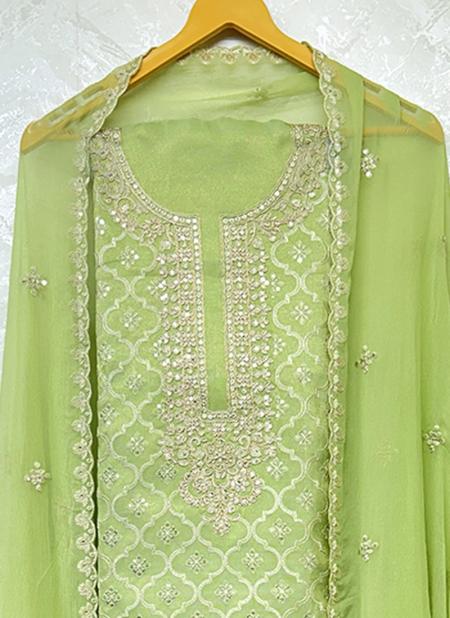 Self Design Georgette Blue Punjabi Dress Material, Pakistani, High Slit at  Rs 1750 in Surat