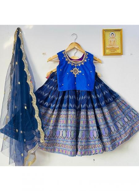 Shop Kids Girls Crystel Teal Blue N Green Sequin Embroidered Lehenga Wedding  Wear Online at Best Price | Cbazaar