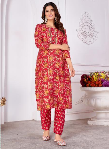 Red linen palazzo pants ⭐ Women's clothing store TM AZURI