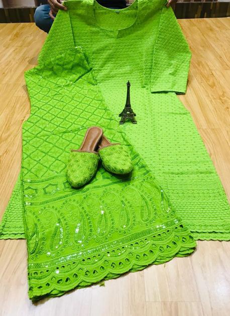 Buy SCAKHI Grey Grey Chinon Silk Crochet Work Printed Kurti Sharara Dupatta  Set | Shoppers Stop