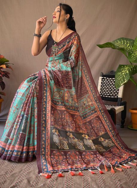 KALAMKARI BY FOUR BUTTONS 1811 TO 1816 SERIES BEAUTIFUL SUITS COLORFUL  STYLISH FANCY CASUAL WEAR &