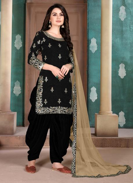 PATIYALA CLUB - Jam Silk Cotton fabric embroidery work ready-made patiala  salwar kameez - Salwar Kameez Wholesaler | Kurtis Wholesaler | Sarees