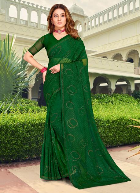 Swarovski Saree - Buy Latest Siroski Work Saree Online Now