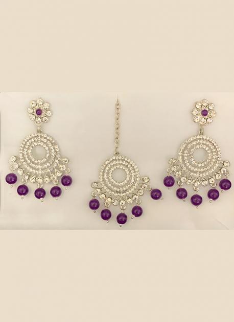 Fancy Matte Finish Bridal (Dulhan) Maang Tikka For Wedding – alltrend.in