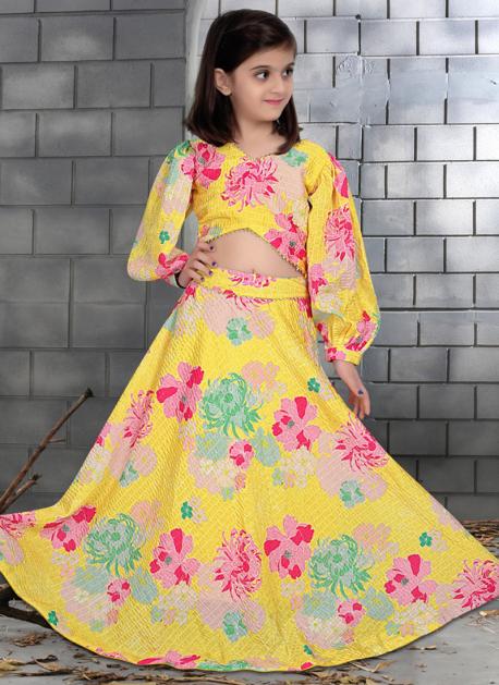 0 - 3 years pure ikkat silk lehenga material for kids – www.vannamayil.com