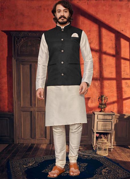 Modi jacket on black kurta deals
