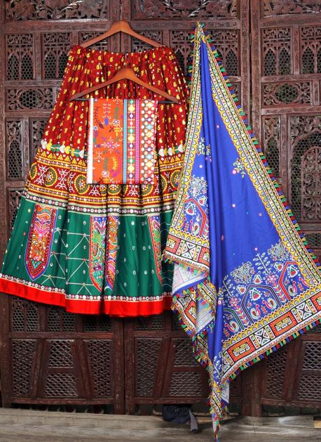Beautiful Rajasthani Traditional Kota Lahriya Lehenga Choli