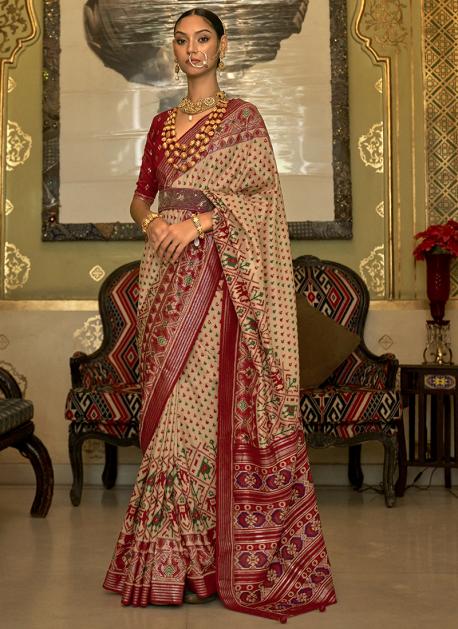 Buy Rust Festival Classic Saree Online -