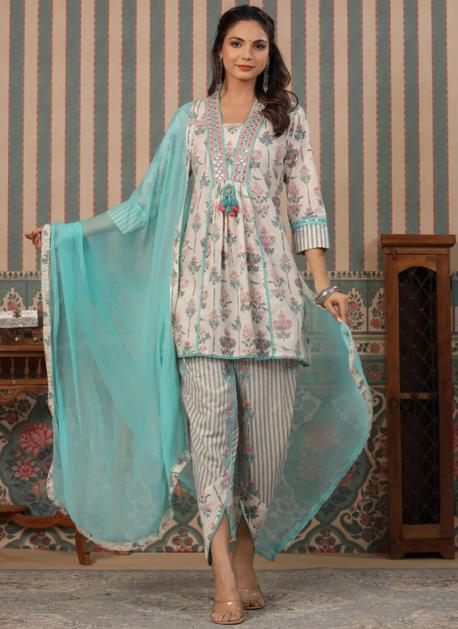 Buy Designer Dhoti Suits Online | Dhoti Style Suits for Ladies