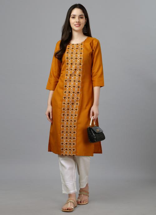Orange & Multi Coloured Pure Cotton Printed Women Designer Traditional –  Royskart