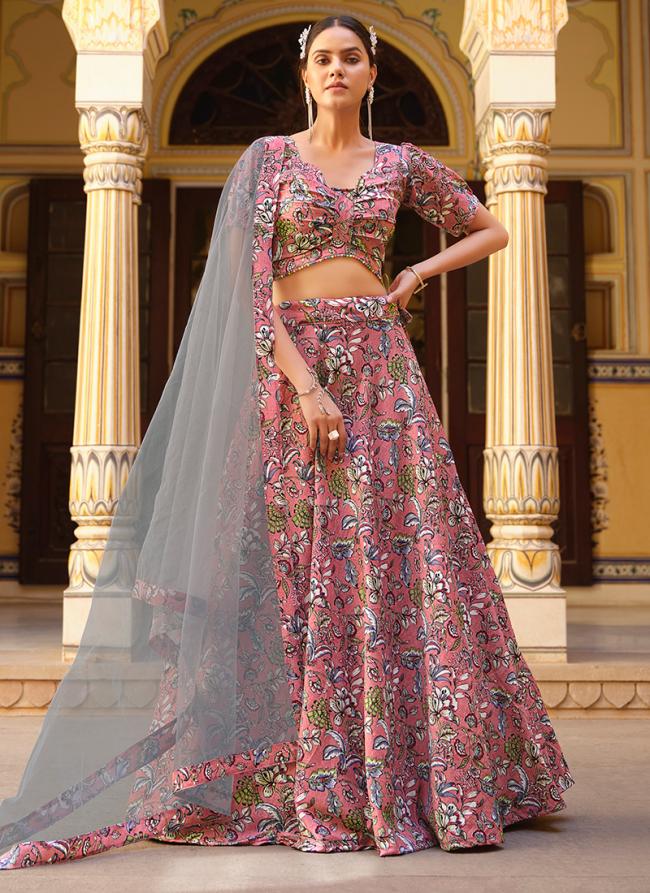 New Arrival Aada Slub Silk Digital Printed Lahenga Choli,Party Wear Lahnega,Summer Style Lahenga Choli,Bold And store Beautiful Lahenga Choli