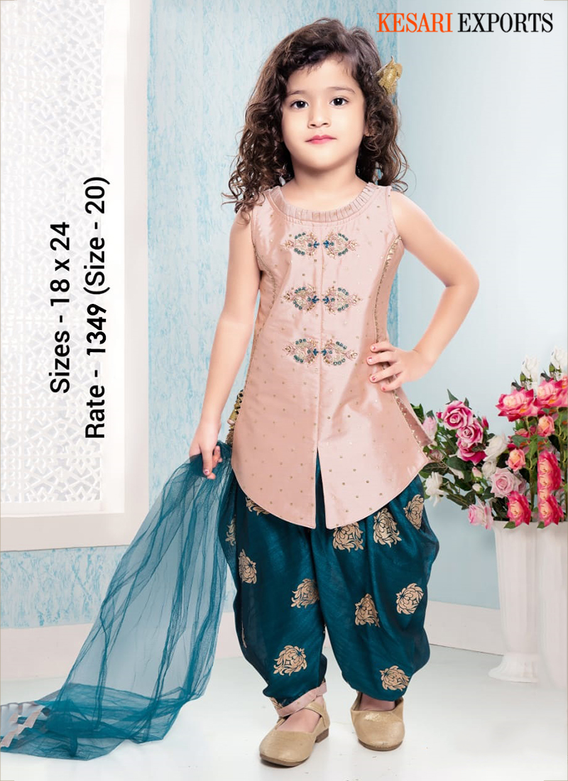 New Blue Kudi Patiyala Dress – Dress Material Online – Sanvi Fabrics