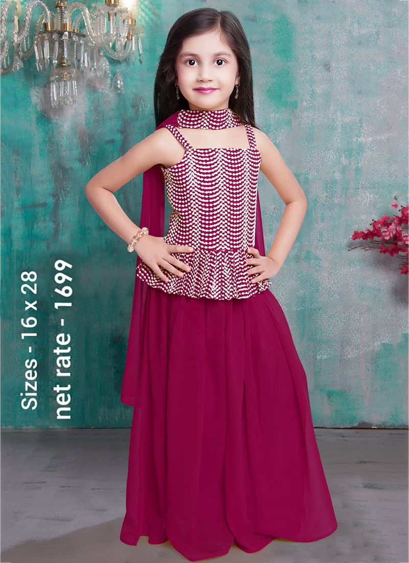 Kids Girls Sharara Suit for Kids Girls - buy Kids Girls Sharara Suit from  in kids collection online