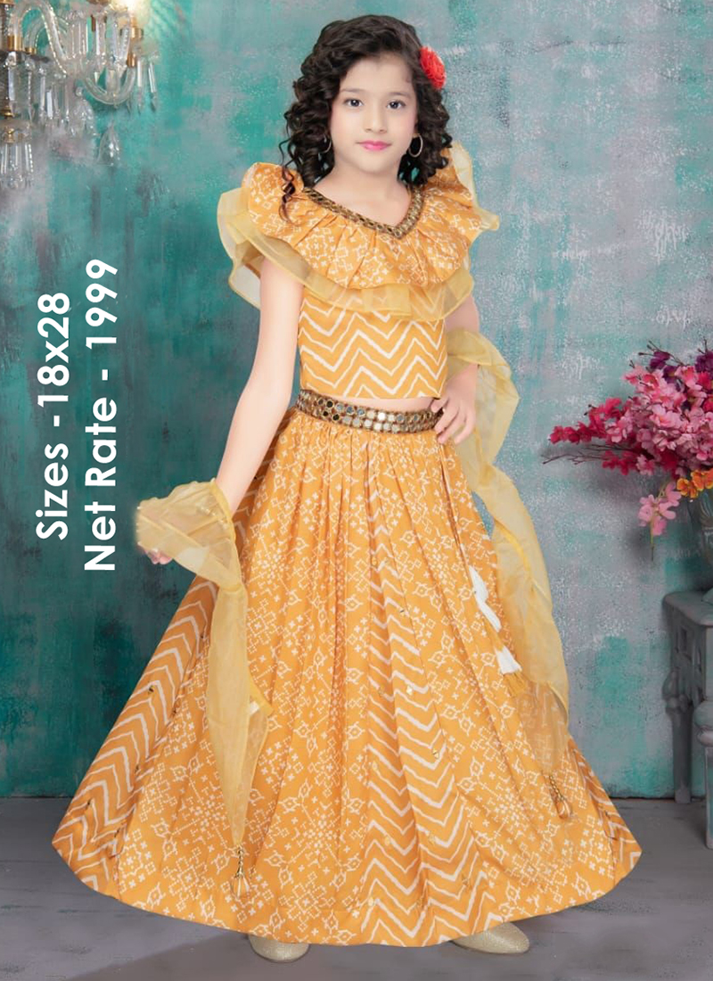 Lehenga Dresses For Baby Girls Online | Party Wear Ghagra With Blouse | The  Nesavu – The Nesavu